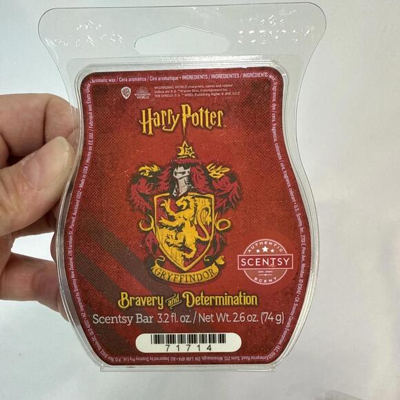 Scentsy Harry Potter Hogwarts Houses Red Blue Yellow Set Of 3 Wax Bars Unused - Picture 4 of 6